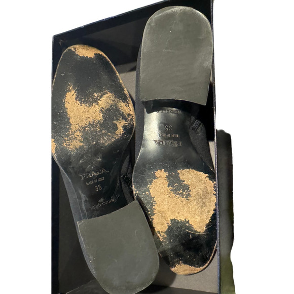 Prada flat black ankle boots 35 - Picture 9 of 12